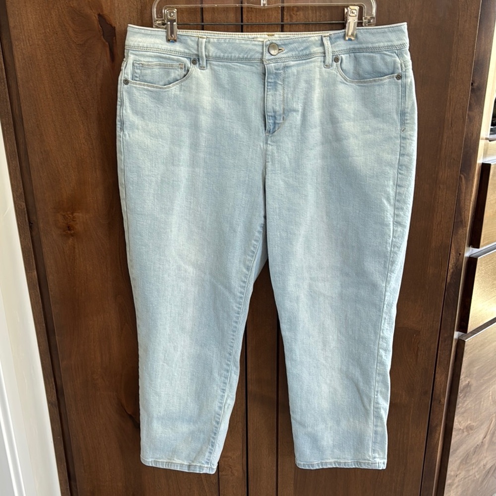 J Jill Blue Ankle Cropped Jeans Modern Cut - Picture 1 of 4